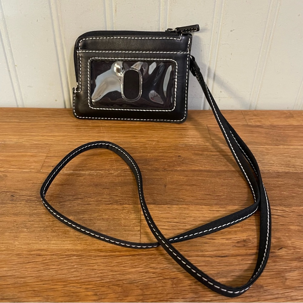 SOLD Fossil Leather ID Lanyard - Picture 1 of 7